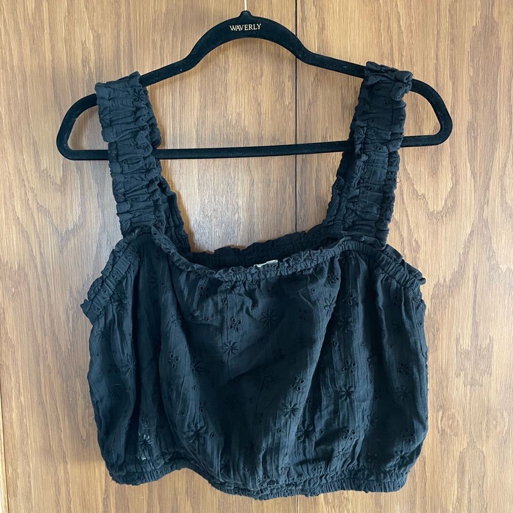 AE Eyelet Crop Top